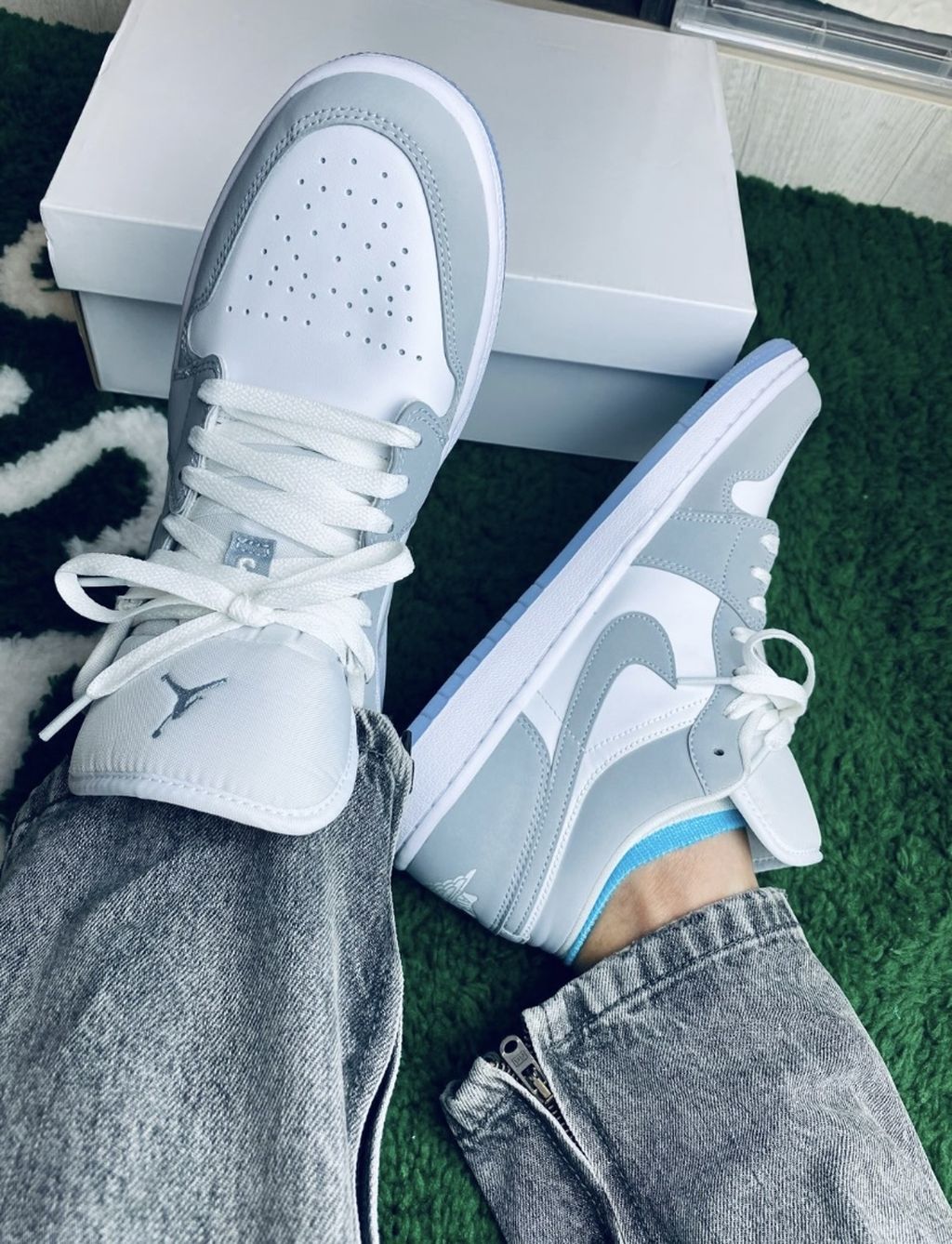 BL - AJ1 low Wolf Grey off-white DIR