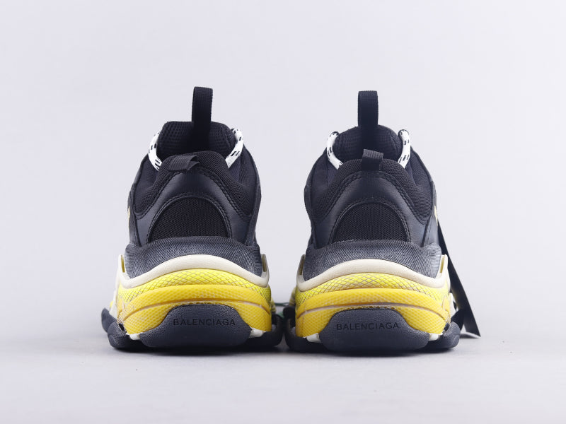 BL - Bla Triple S Black And Yellow Sneaker
