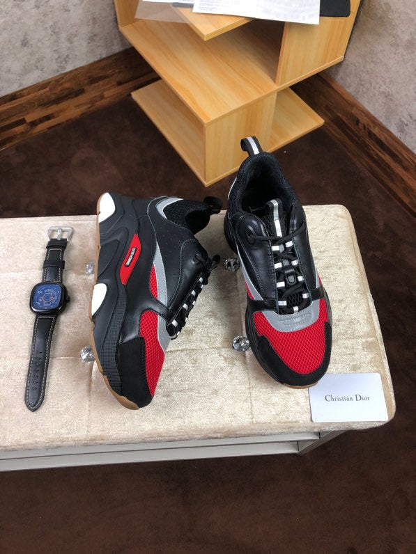 BL - DIR B22 Black And Red Sneaker