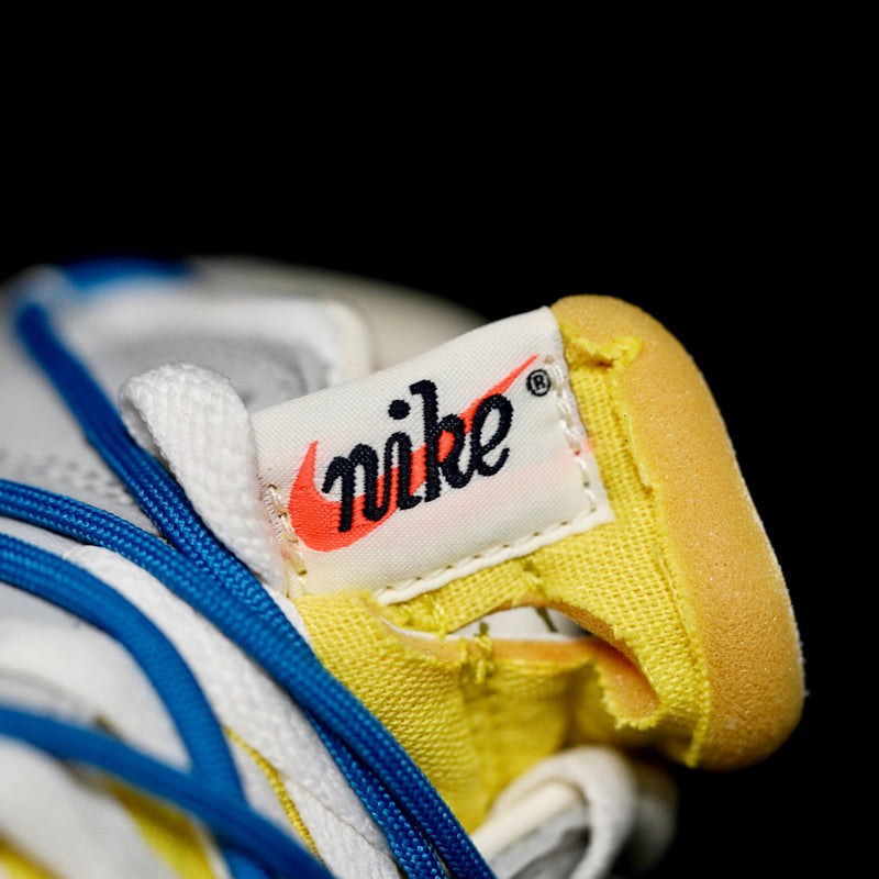 BL - OW x Dunk (NO.10) blue shoelace yellow buckle