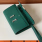 HM Constance Epsom Long To Go Wallet Green For Women, Wallet 8.1in/21cm