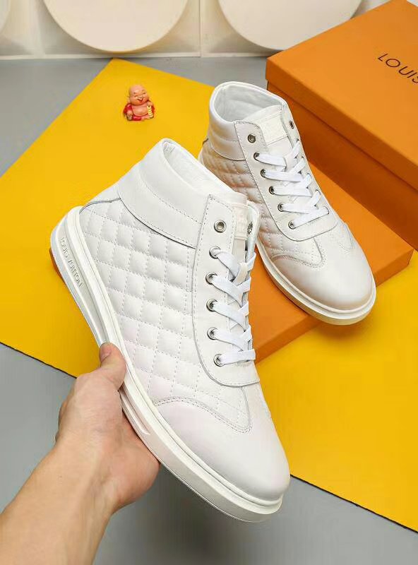 BL - LUV HIgh Top Metal White Sneaker