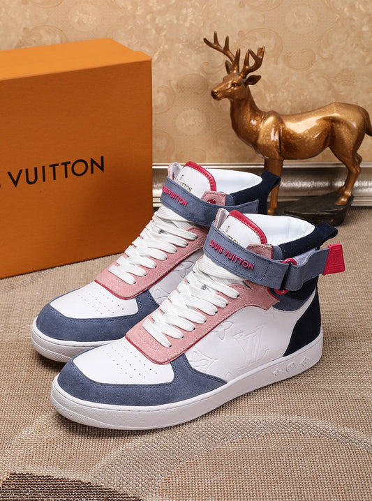 BL - LUV Rivoli High Pink Blue White Sneaker