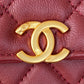 Chanel Clutch With Chain Gold Hardware Red For Women, Women’s Handbags, Shoulder Bags 5.7in/14.5cm