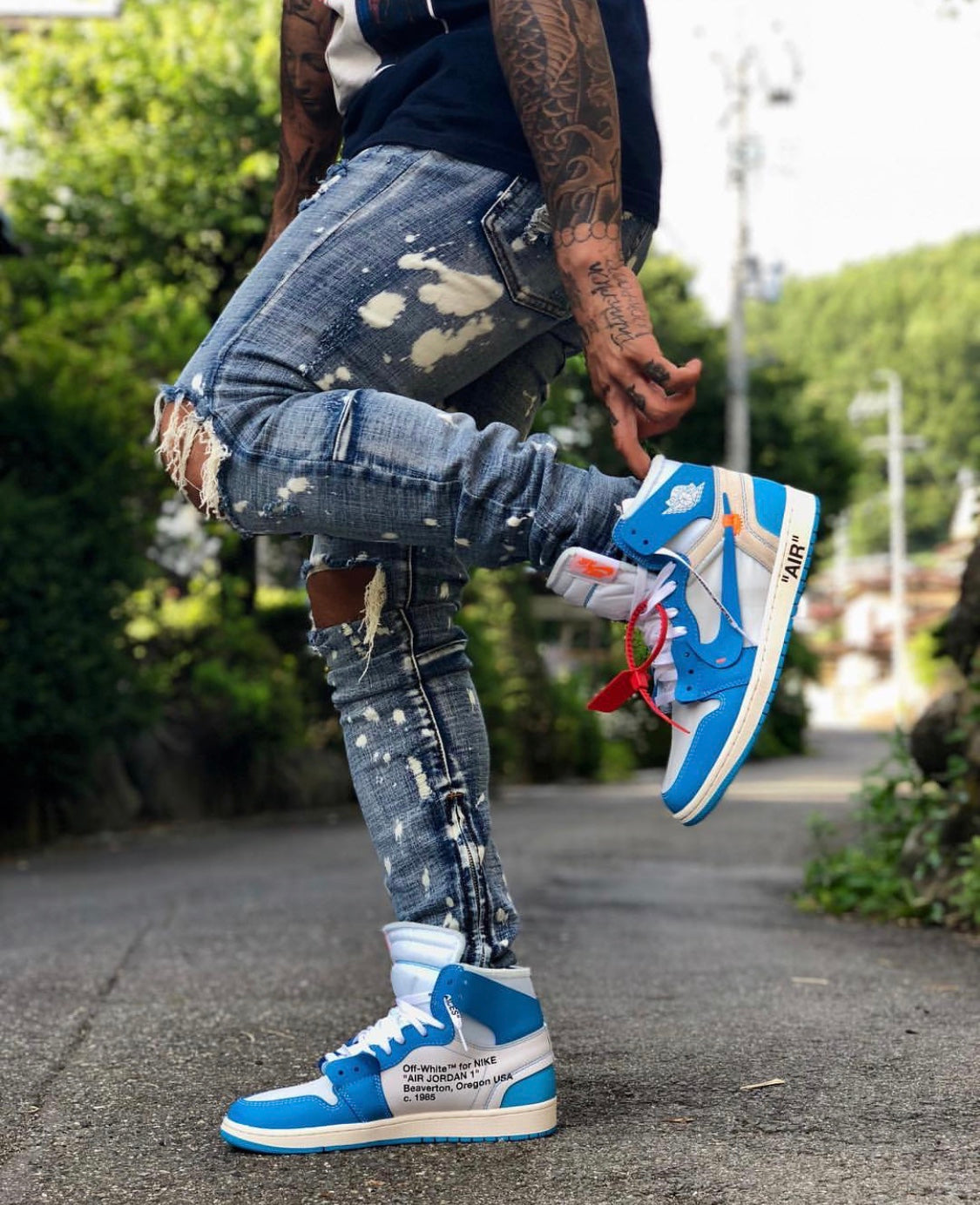 BL - OW x AJ1 North Carolina