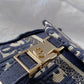 DI Small DYORCAMP Bag Blue Oblique Embroidery, Blue Handbags, Shoulder Bags, Crossbody Bags, 23cm CD M1241ORIW_M928