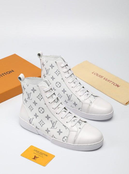 BL - LUV High BLnogram White Boot Sneaker