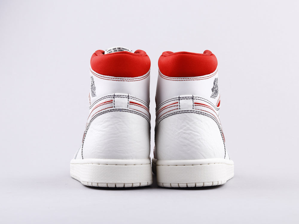 BL - AJ1 white and red manuscript