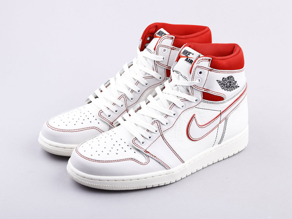 BL - AJ1 white and red manuscript