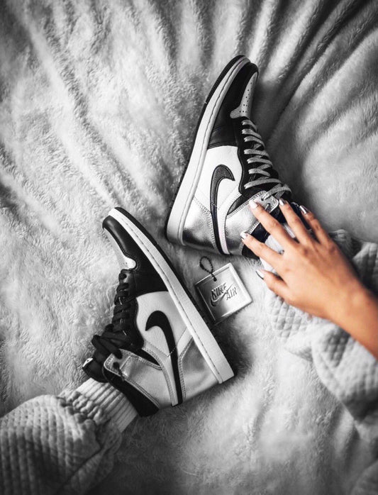 BL - AJ1 High Black Silver