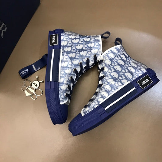 BL - DIR B23 Blue HIGH-TOP SNEAKER