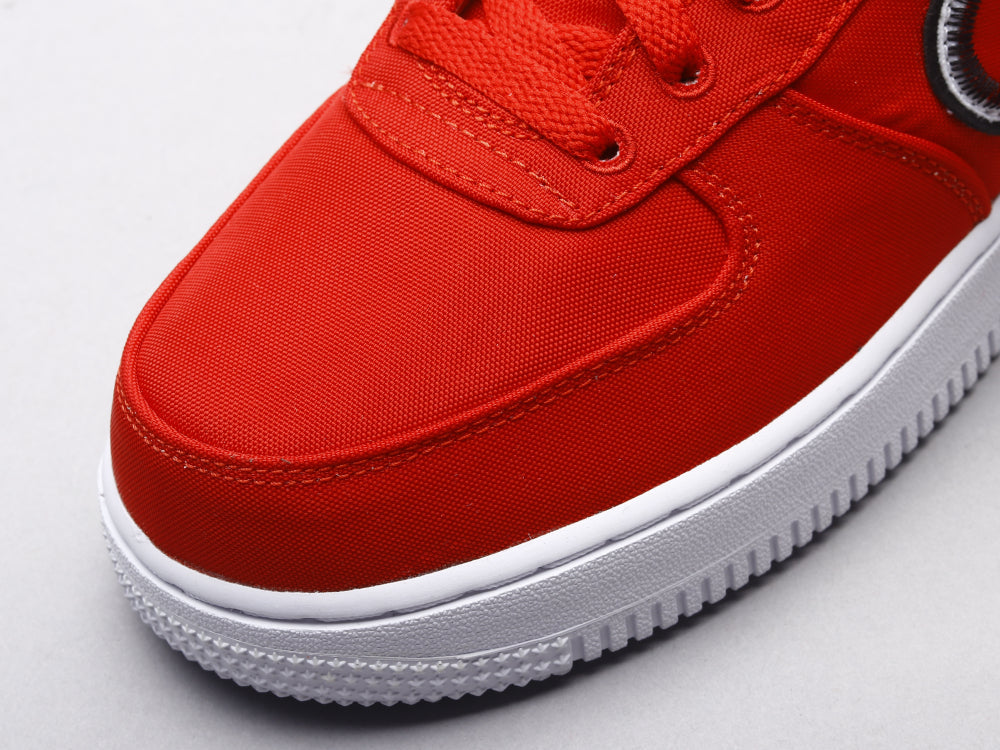 BL - AF1 Reverse Stitch red and white