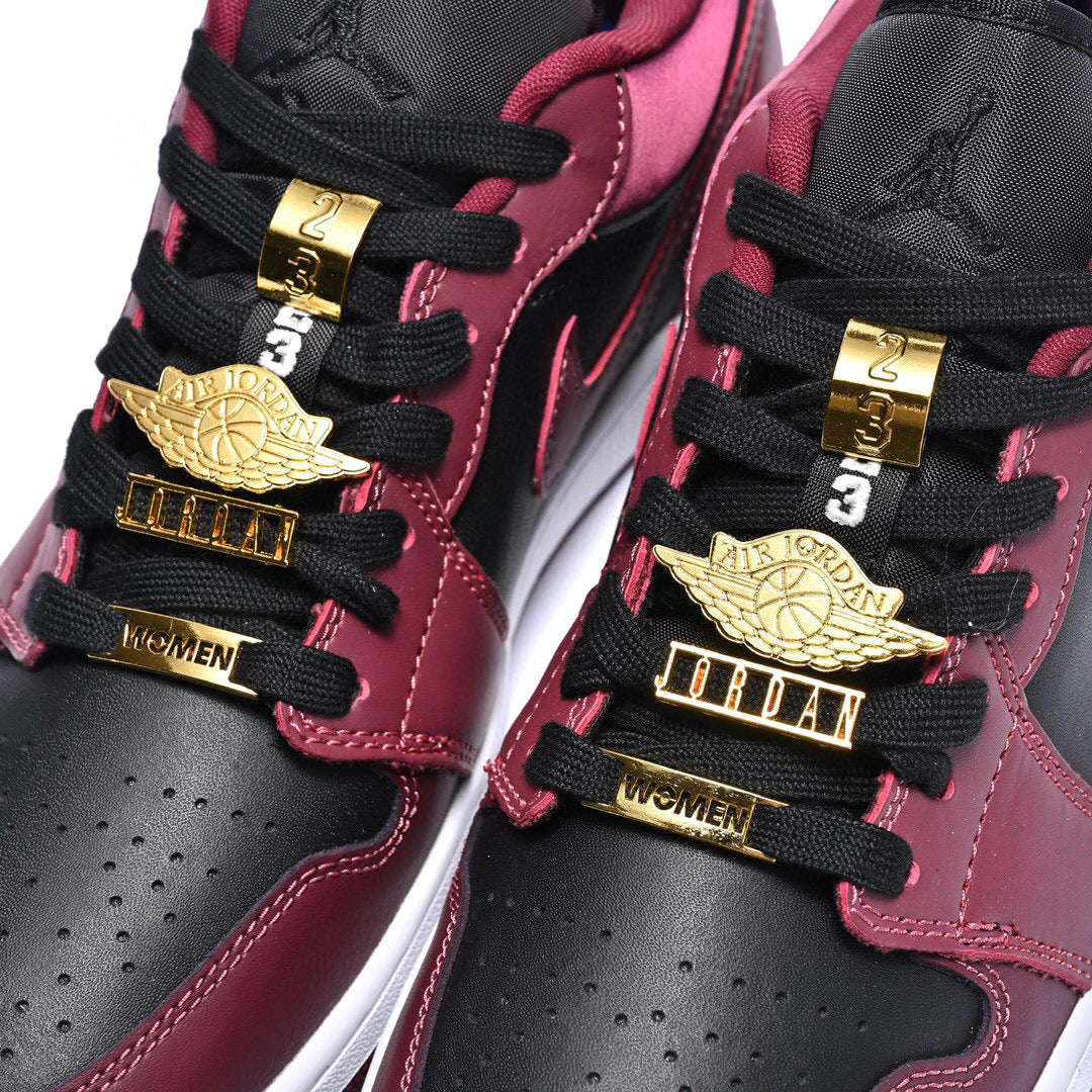 BL - AJ1 low wine red metal wings