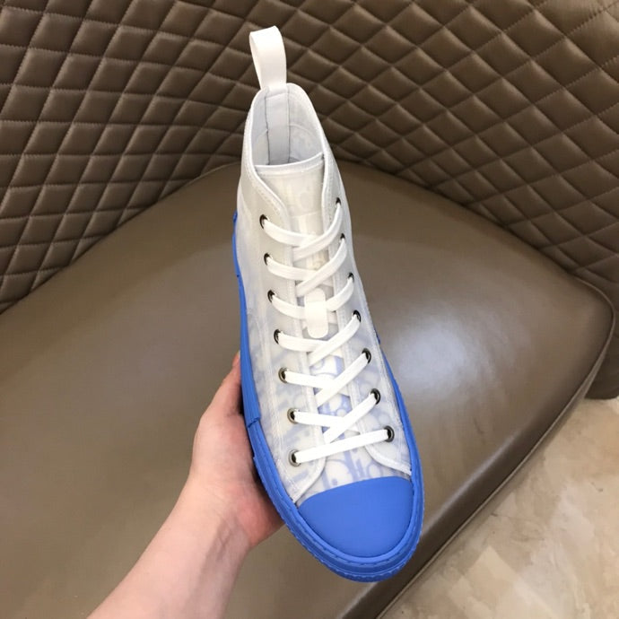 BL - DIR B23 Oblique Gradient Blue  HIGH-TOP SNEAKER