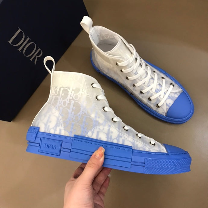 BL - DIR B23 Oblique Gradient Blue  HIGH-TOP SNEAKER