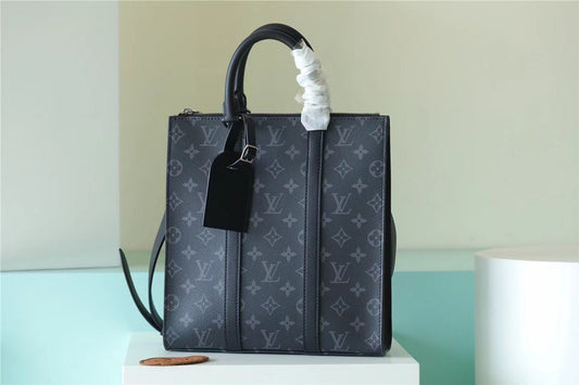 LV Sac Plat Cross Monogram Eclipse Reverse Canvas For Men, Bags, Shoulder And Crossbody Bags 11.2in/28.5cm LV M59664