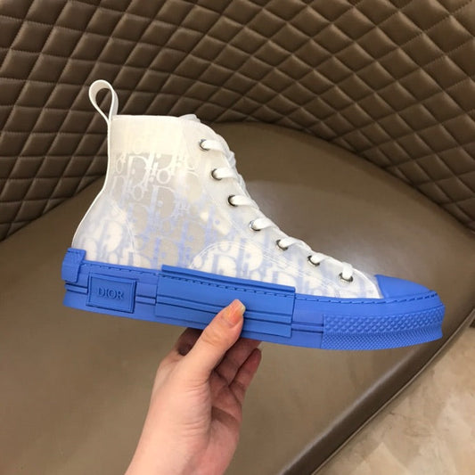 BL - DIR B23 Oblique Gradient Blue  HIGH-TOP SNEAKER