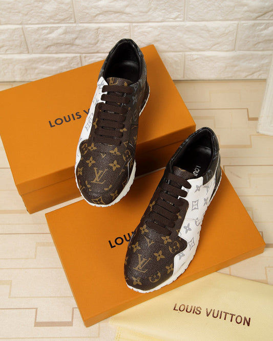 BL - LUV BLnogram Denim Brown And Gray Sneaker