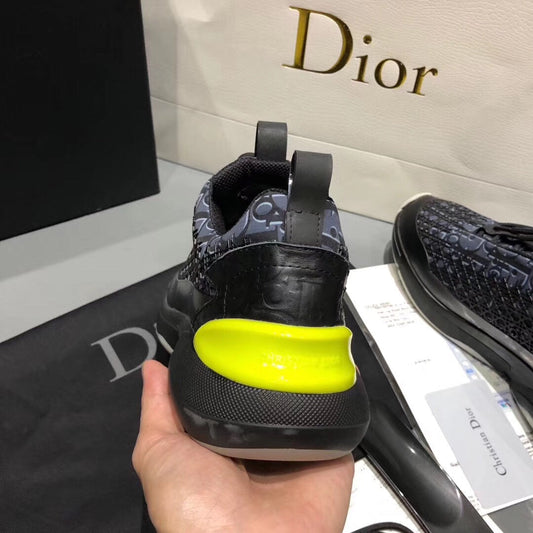 BL - DIR B24 BLnogram Black Yellow Sneaker