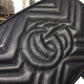 gg Marmont Small Matelassé Shoulder Bag Black Matelassé Chevron For Women 9.5in/24cm gg 447632 DTD1T 1000