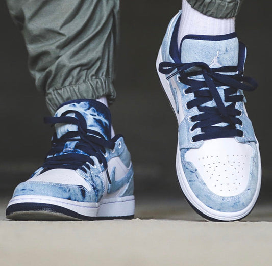 BL - AJ1 washed denim denim