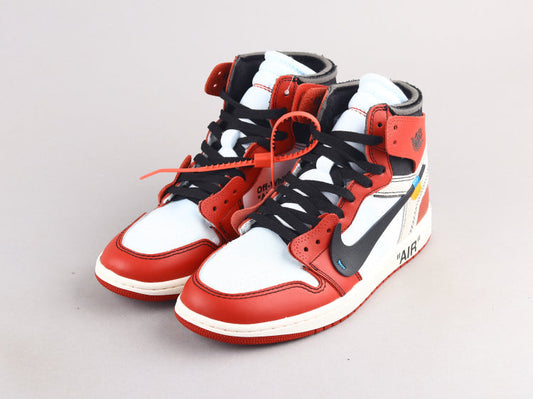 BL - OW x AJ1 White Red