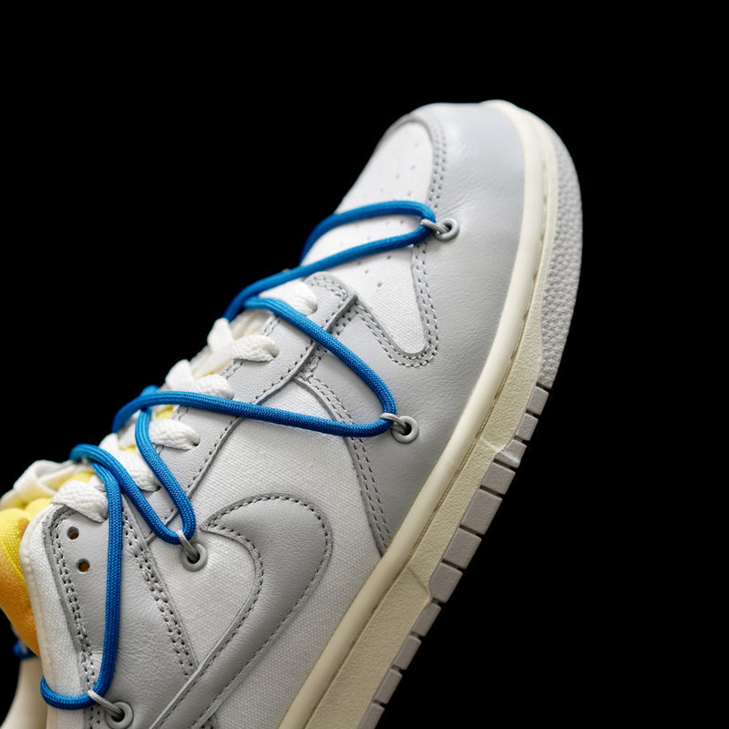 BL - OW x Dunk (NO.10) blue shoelace yellow buckle