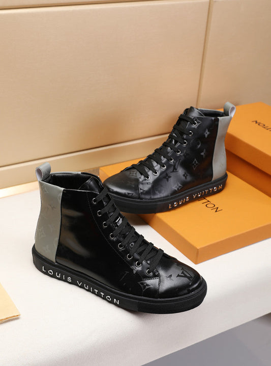 BL - LUV Stellar Trainer Boot Black Gray Sneaker