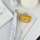 FI Nano Baguette Maxi Handle Yellow and White Bag For Woman 6.5cm/2.5in