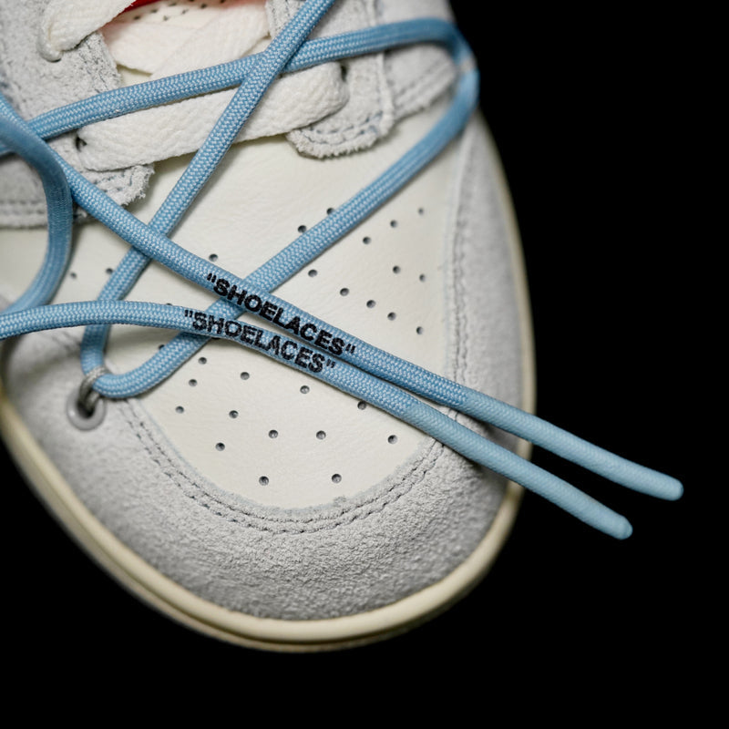 BL - OW x Dunk (NO.38) light blue shoelace pink buckle