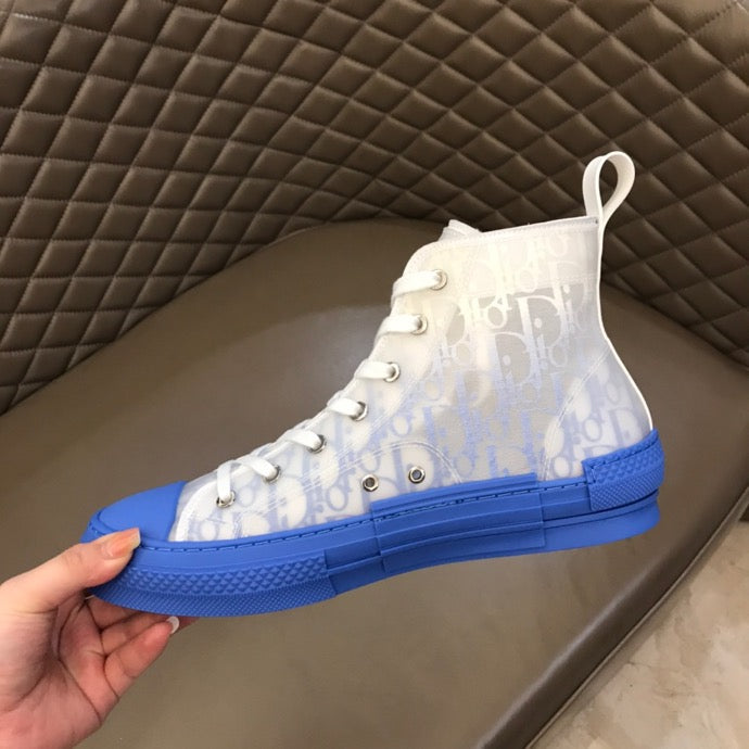 BL - DIR B23 Oblique Gradient Blue  HIGH-TOP SNEAKER