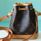 LV Nano Noe Monogram Canvas For Women,  Shoulder And Crossbody Bags 16cm/6.3in LV M81266