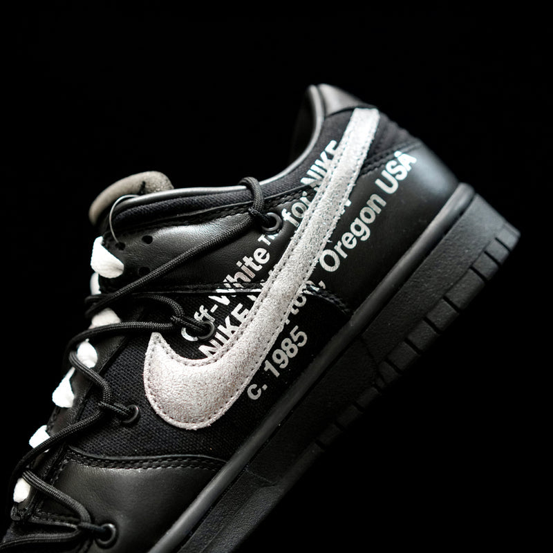 BL - OW x Dunk (NO.50) Black Silver