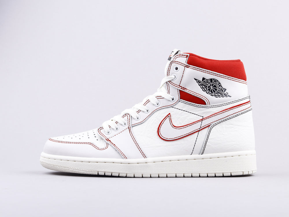 BL - AJ1 white and red manuscript