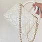 ChanelMini Flap Bag Top Handle White For Women 7.5in/19cm
