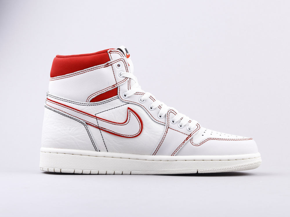 BL - AJ1 white and red manuscript