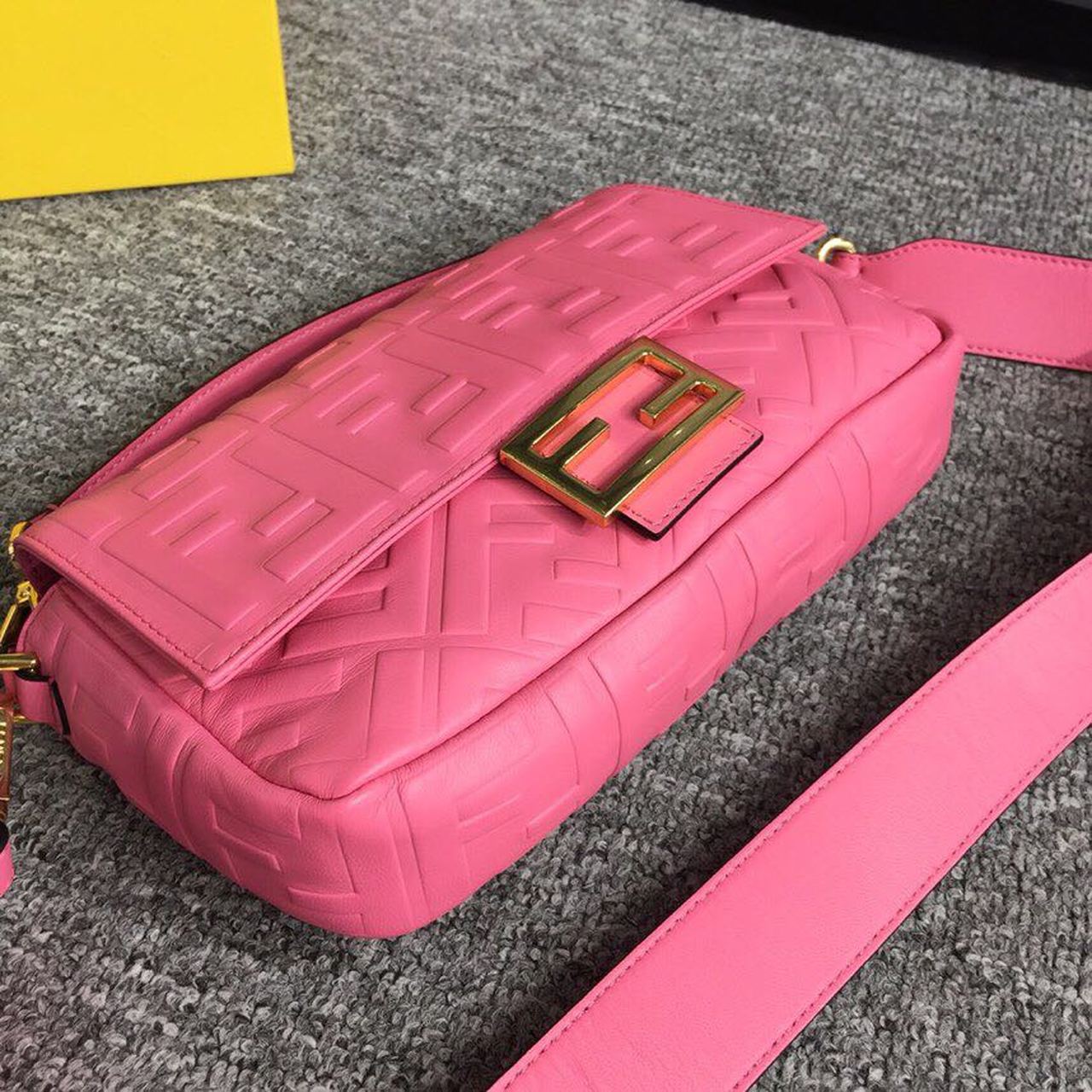 FI Baguette Nappa Pink For Women, Women’s Handbags, Shoulder And Crossbody Bags 10.6in/27cm FF 8BR600