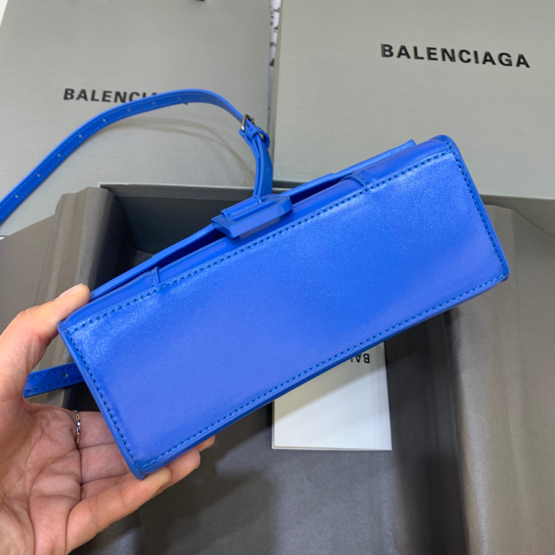 Balen Hourglass XS Handbag In Dark Blue, For Women,  Bags 7.4in/19cm