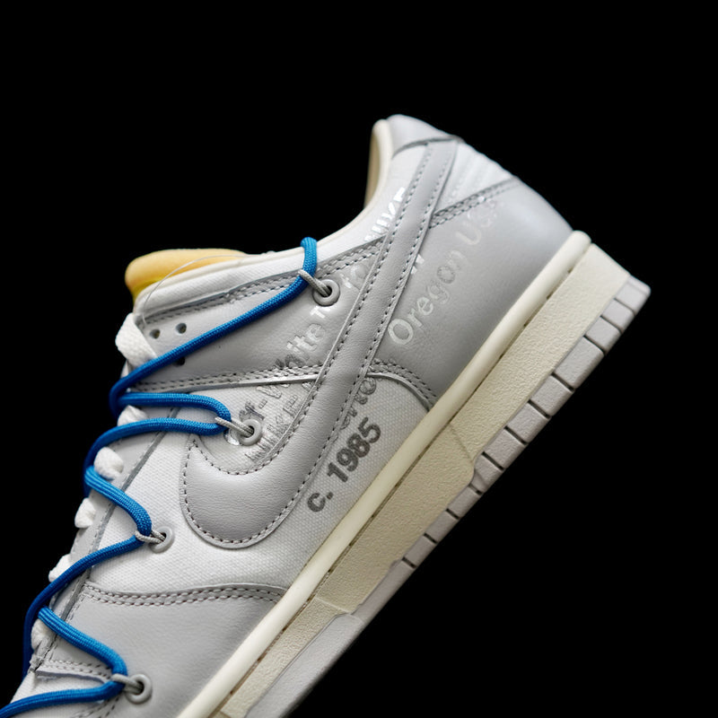 BL - OW x Dunk (NO.10) blue shoelace yellow buckle