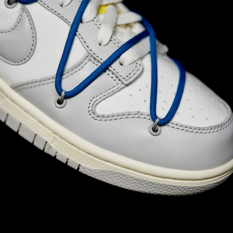 BL - OW x Dunk (NO.10) blue shoelace yellow buckle