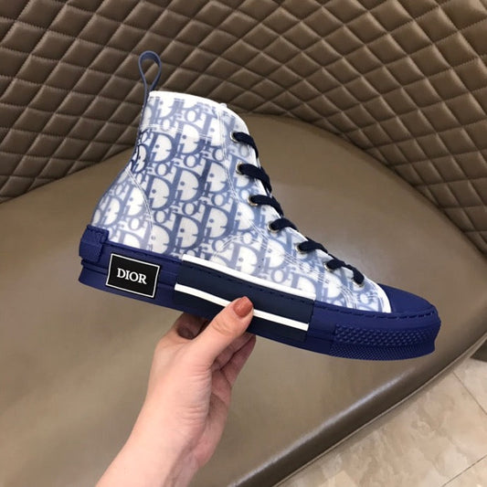 BL - DIR B23 Blue HIGH-TOP SNEAKER