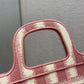 DI Mini Book Tote Stripes Embroidery, Pink Handbags, 23cm CD