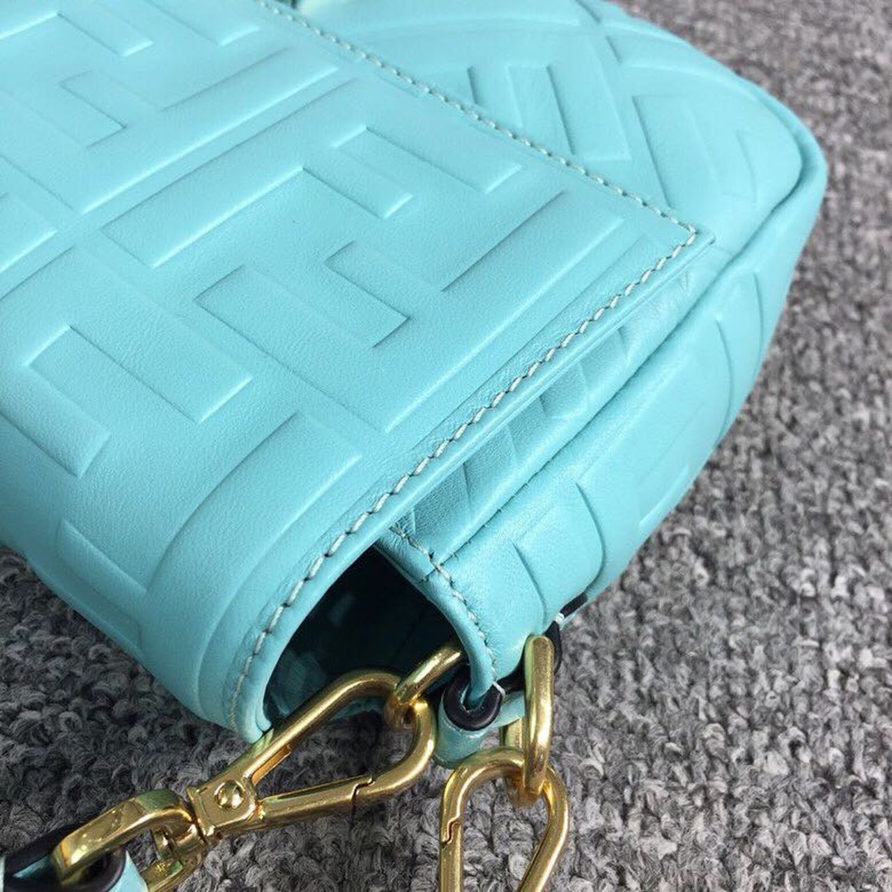 FI Baguette Nappa Light Blue For Women, Women’s Handbags, Shoulder And Crossbody Bags 10.6in/27cm FF 8BR600