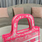 DI Mini Book Tote Pink, For Women, Women’s Handbags 22.5cm/9in CD S5475ZRVJ_M956