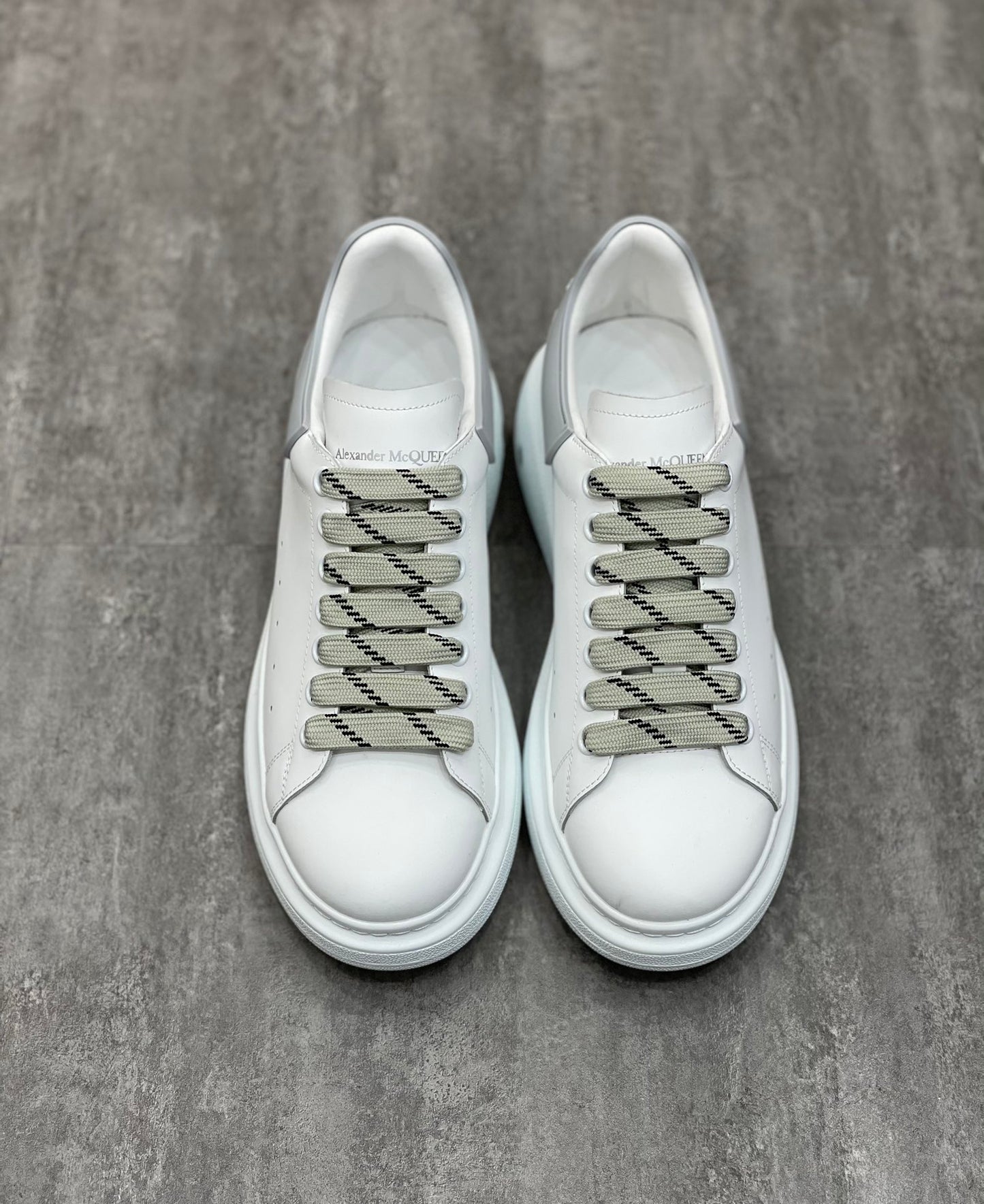 Alexander McQueen Oversized Sneaker White/Grey For Men