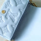 LV Wallet On Strap Bubblegram Monogram In Wallets and Small Leather Goods For Women Bleu Glacier Blue 7.9in/20cm LV M81399