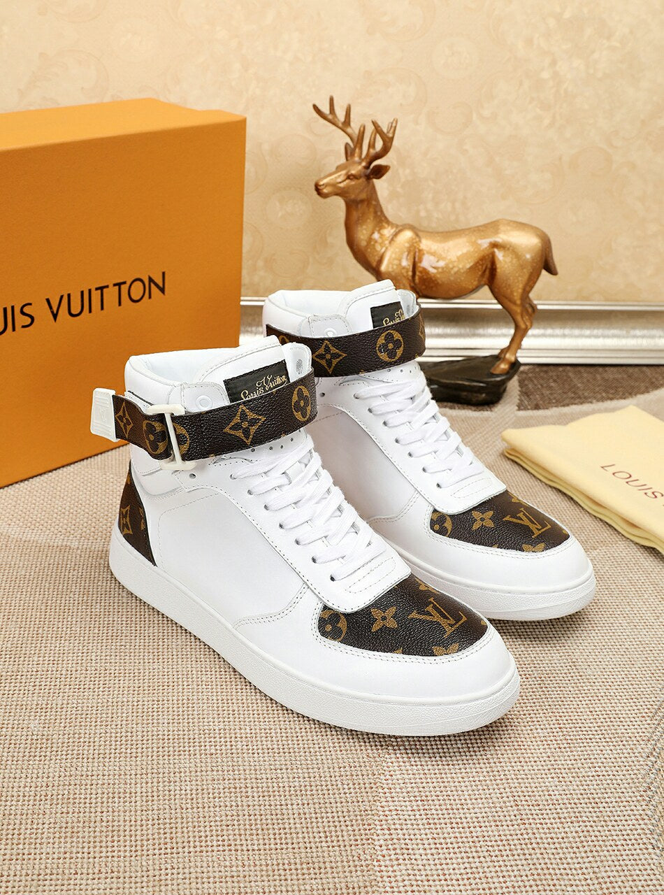 BL - LUV Bombox Boot White and Brown Sneaker