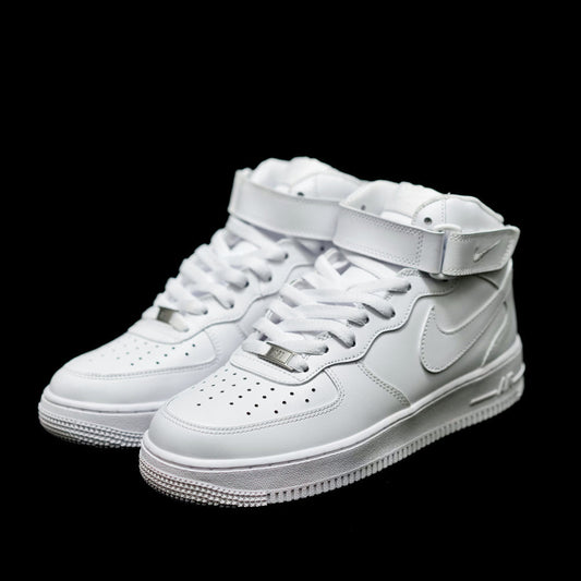 BL - AF1 pure white mid-top