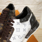 BL - LUV BLnogram Denim Brown And Gray Sneaker