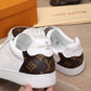 BL - LUV BLnogram Denim Brown and White Sneaker